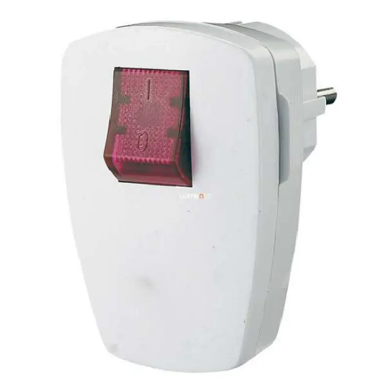 Stecher cu impamantare,cu intrerupator cu bec 0795S.46798