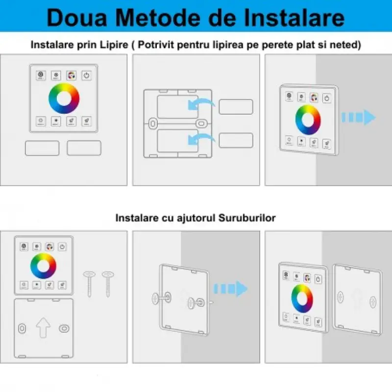 Controler banda LED RGB + touch panel 5v-24v 30a 18a129.48985                                                                                                