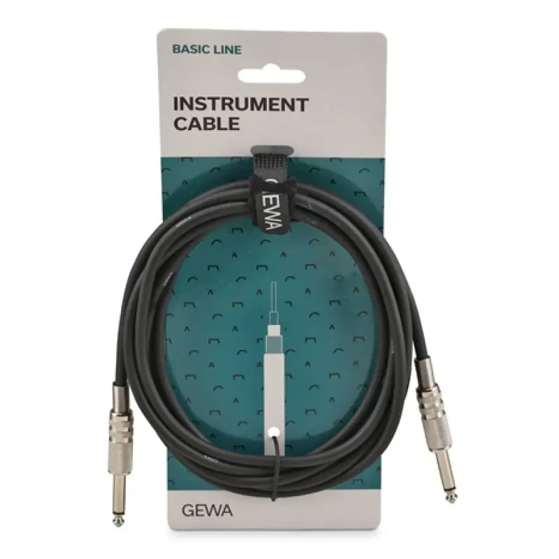 Cablu Jk6.3-Jk 6.3mm 3m tata-tata Mono Gewa Basic Line 190000 45310