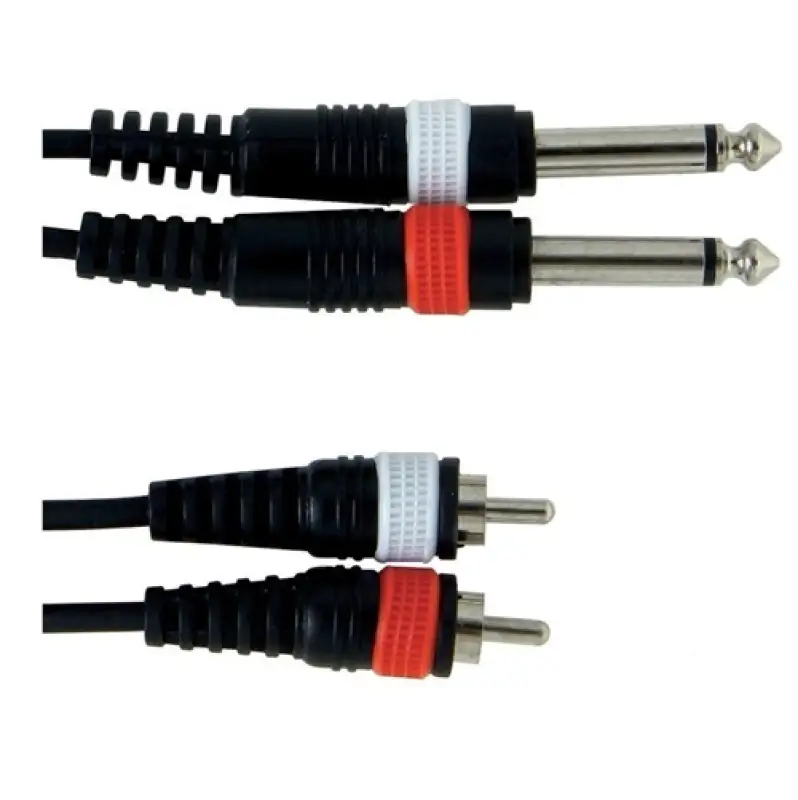 Cablu 2xJK6.3-2xRca 1.5ml mono Basic Line 190210 36244
