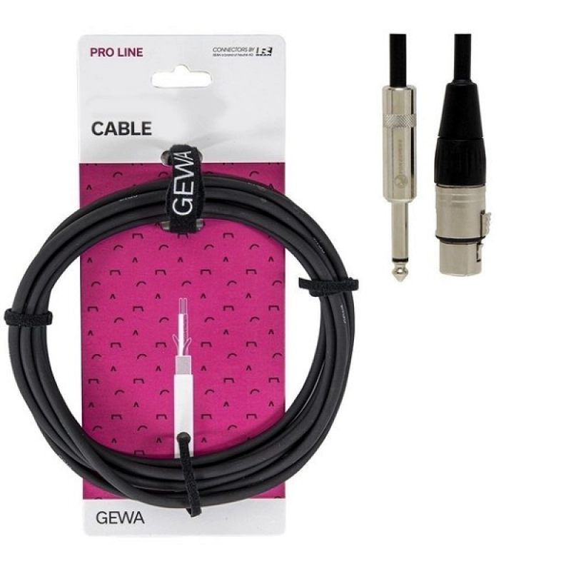 Cablu JK6.3-XLR 3m tata/mono-mama Gewa Pro Line 190575 33266