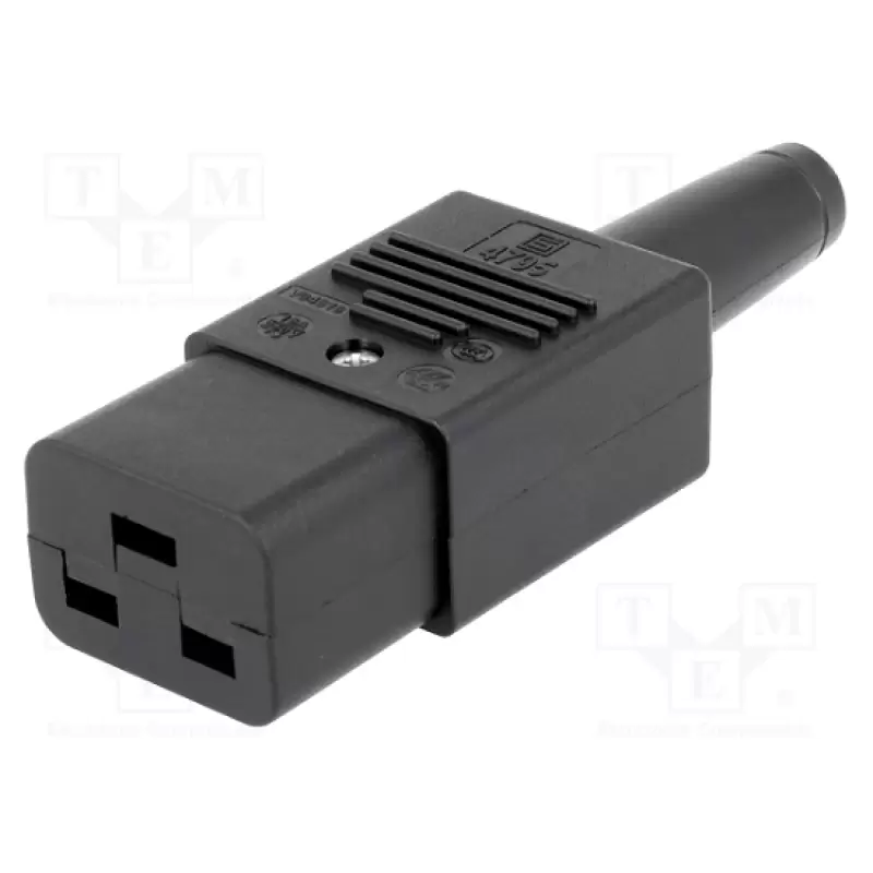 Conector alimentare AC mufa mama 16a/250v pe cablu IEC60320 Schurter 4795.0000 45977