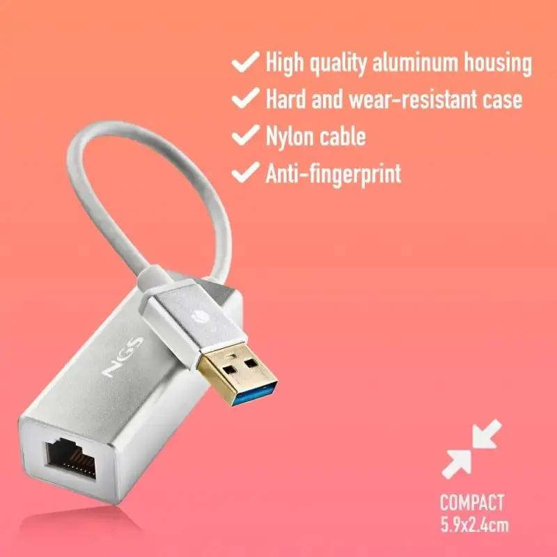Adaptor retea USB-RJ45 3.0 Gigabit adapt-usb-hacker3.0-ngs 45611