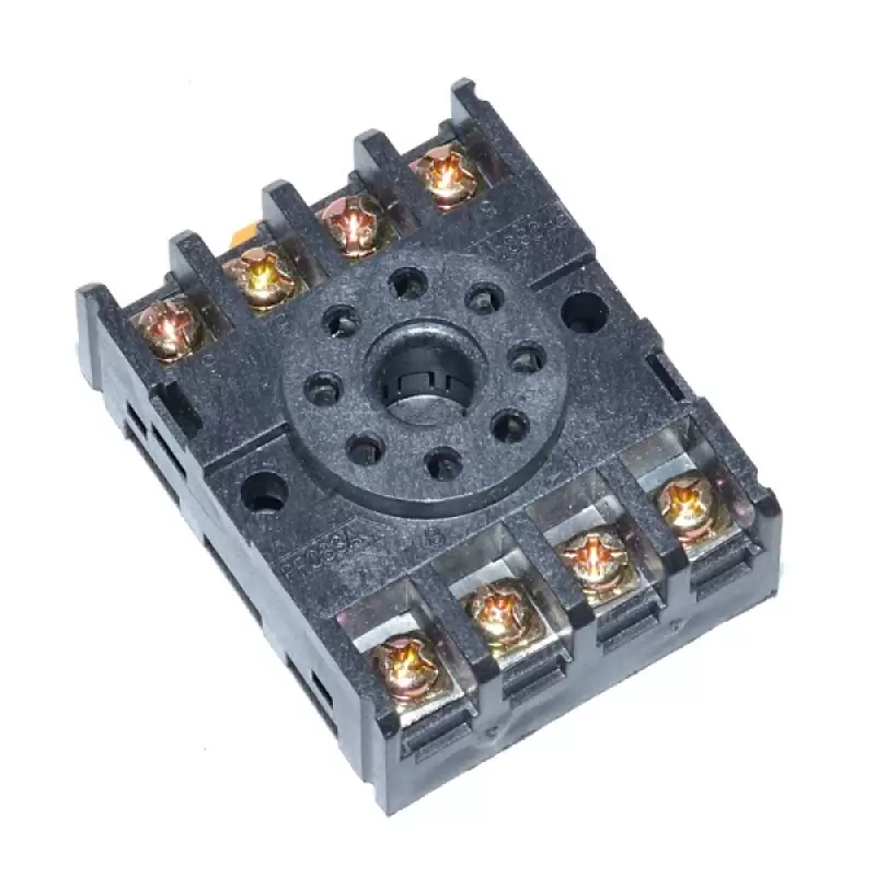 Releu 220v/10a 8pin cu soclu montare sina din  pro -5E010 * 47605                                                                                                                                       