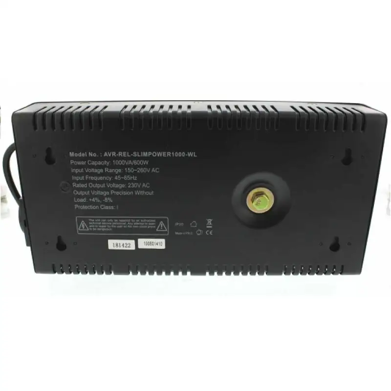 Stabilizator automat de tensiune,1000va/600w ,avr-rel-slimpower1000wl.35617                                                                                                                             
