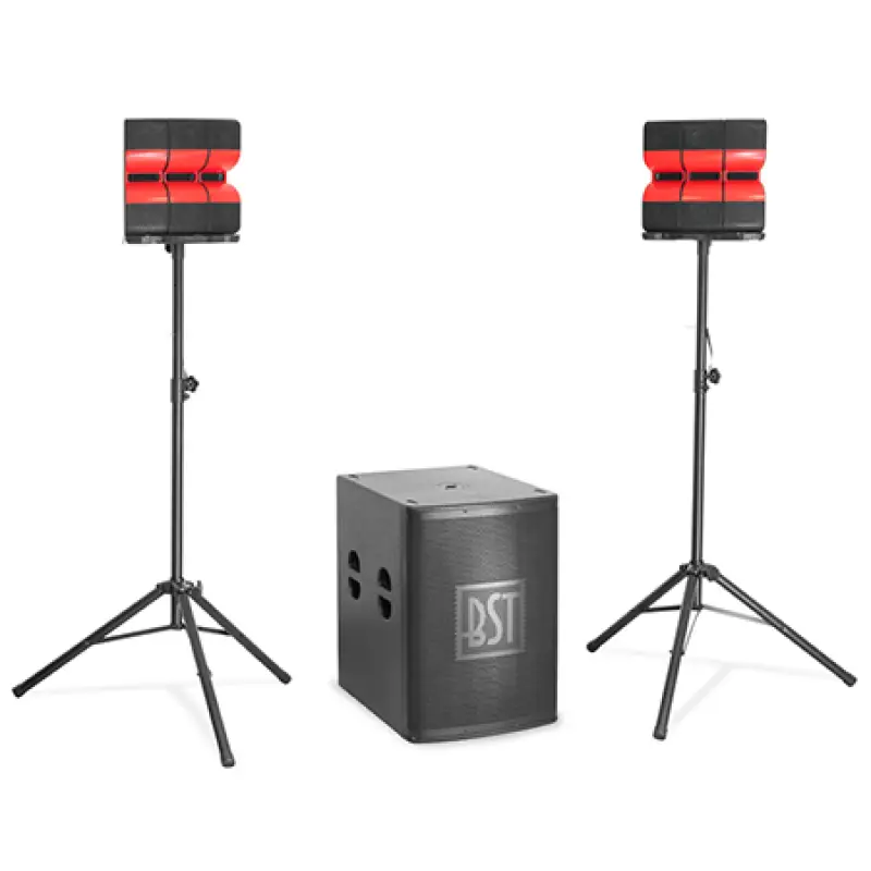 Kit 2.1 subwoofer 18''/46cm + 2 sateliti 4''/10cm 1200W RMS  BST55-2.1
