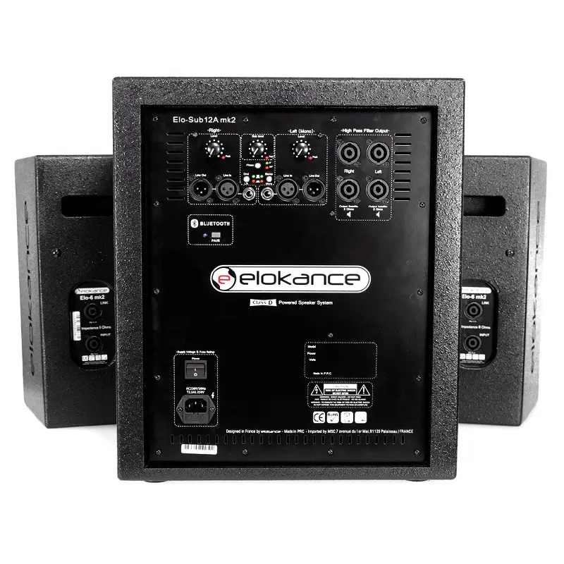 SISTEM 1 SUBWOOFER ACTIV 270W + 4 SATELITI 12"/30CM 80WX4