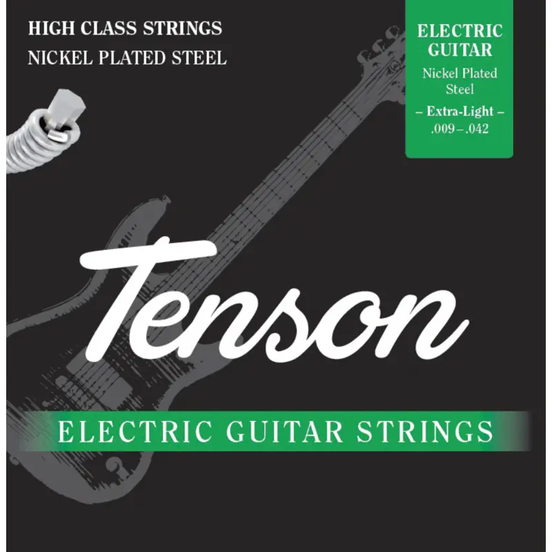 Corzi Chitara Electrica Tenson Nichel Plated Steel Extra-Light Set .009-.042 Gewa F600800 32210