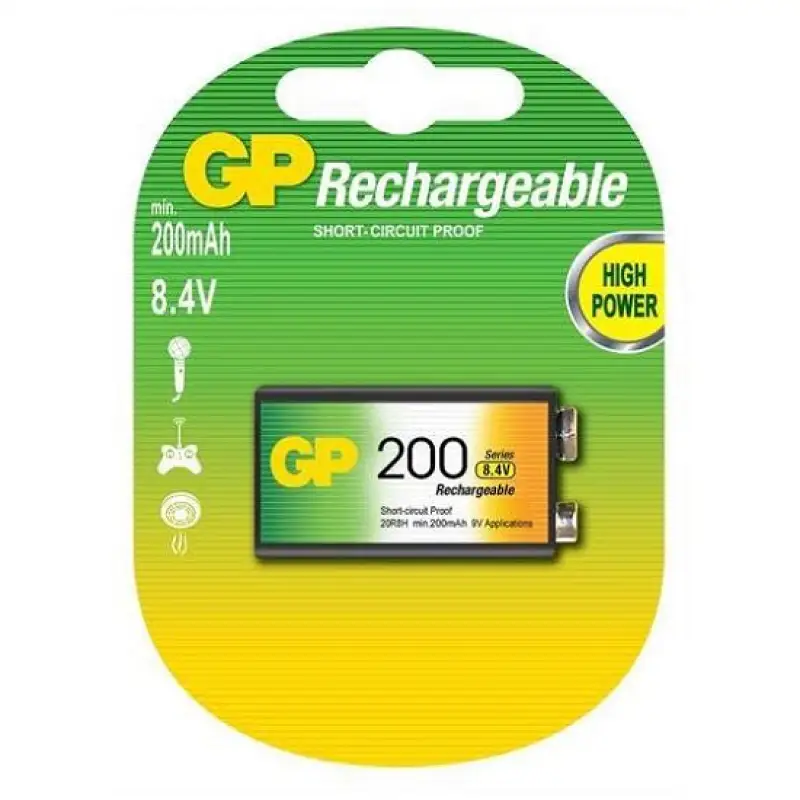 GP20R8H acumulator 9V 200mAh  38543                         
