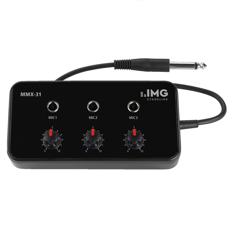 Mixer Microfon mini IMG Stage Line MMX-31 microfon 3in-1out  33937                                                                                                                                      