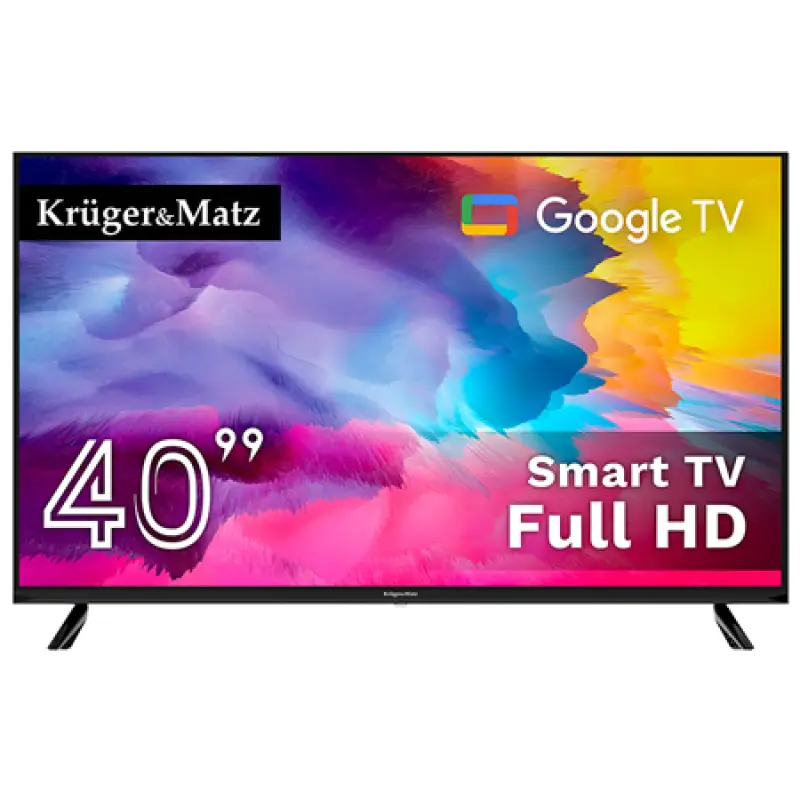 GOOGLE SMART TV 40 INCH 101CM H265 HEVC KRUGER&MATZ KM0240FHD-SA