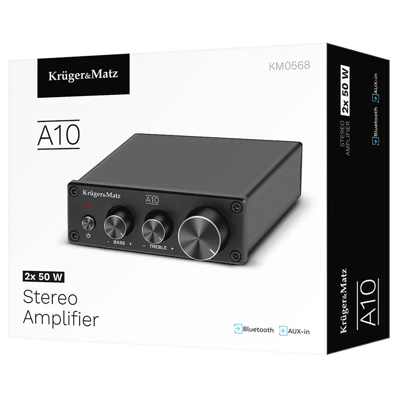 Amplificator audio stereo 2X50W ,A10 KRUGER&MATZ KM0568