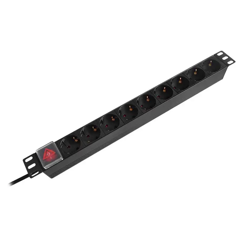PDU Rack 19'' 9 prize 2m switch 16A  kom-emt5.41975                                                                                                                                                     