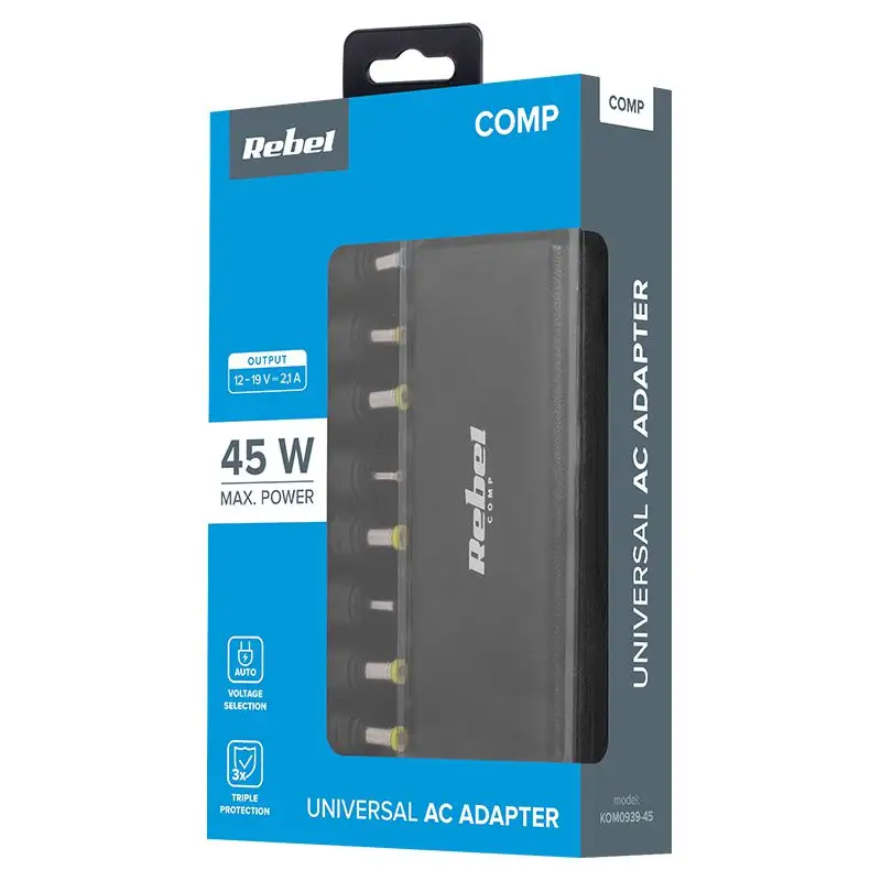 Alimentator Laptop automat 45W 12-19v kom0939-45.45050