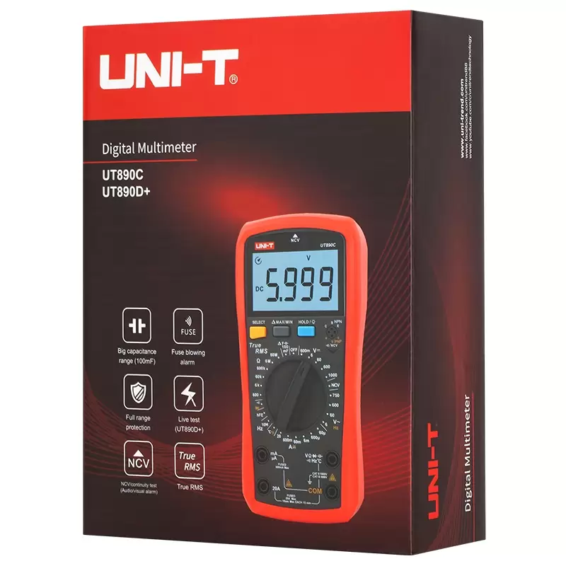 Multimetru Digital  Universal UNI-T UT890D+ MIE0428 46751                                                                                                                                               