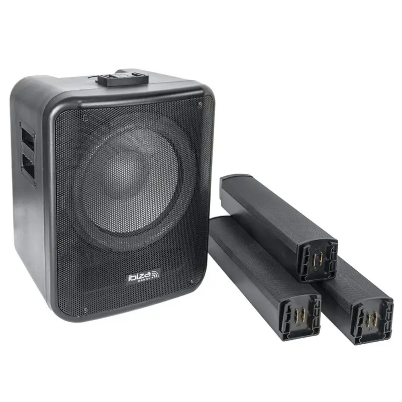 Boxa activa iluminata LED tip coloana 350W RMS MONOLITE