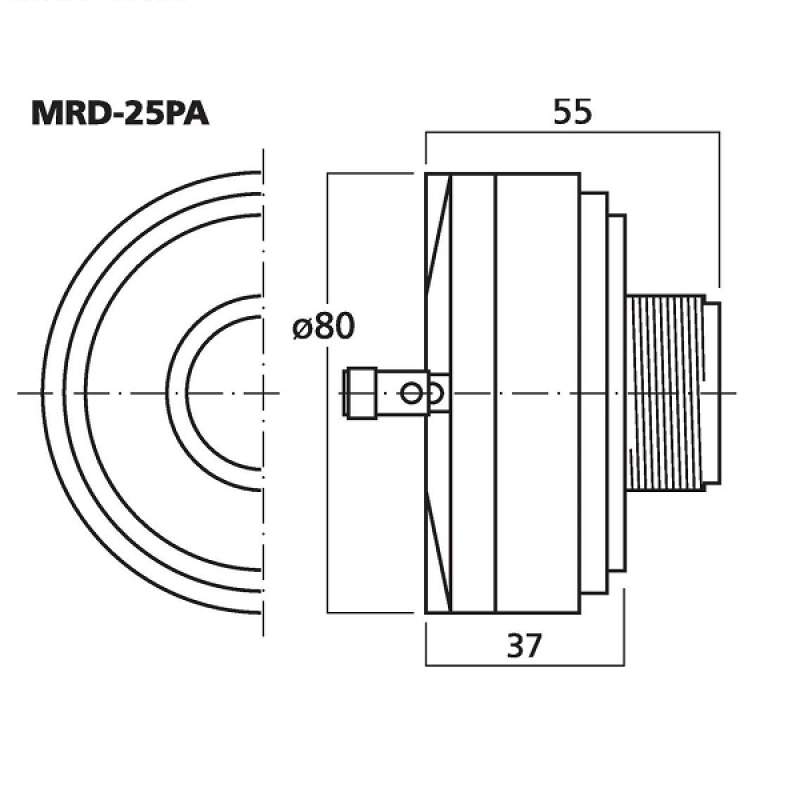 MRD-25PA  tweeter pa 25w/8ohm  38879