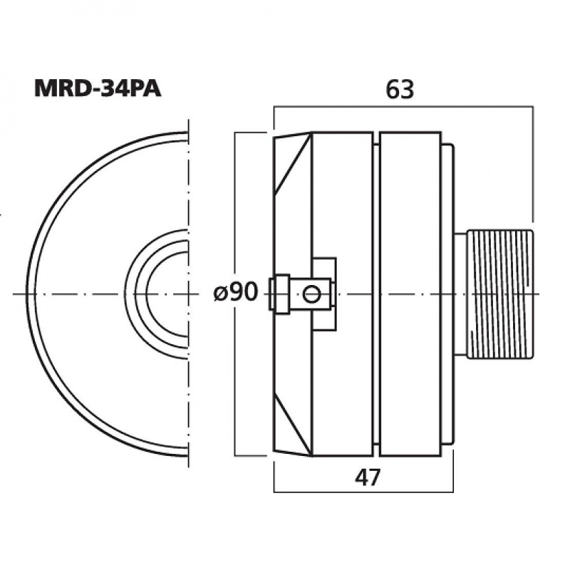 MRD-34PA tweeter pa 70w/8ohm 35184
