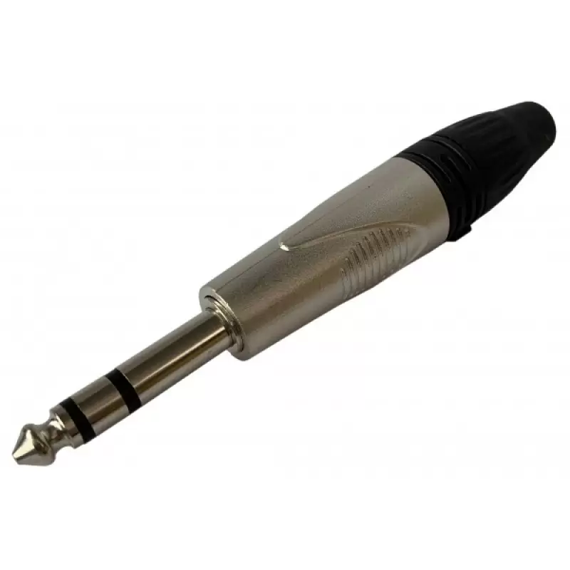 Conector Jack 6.3mm .stereo ZZIPP NJZZ002B negru * 47459                                                                                                                                                