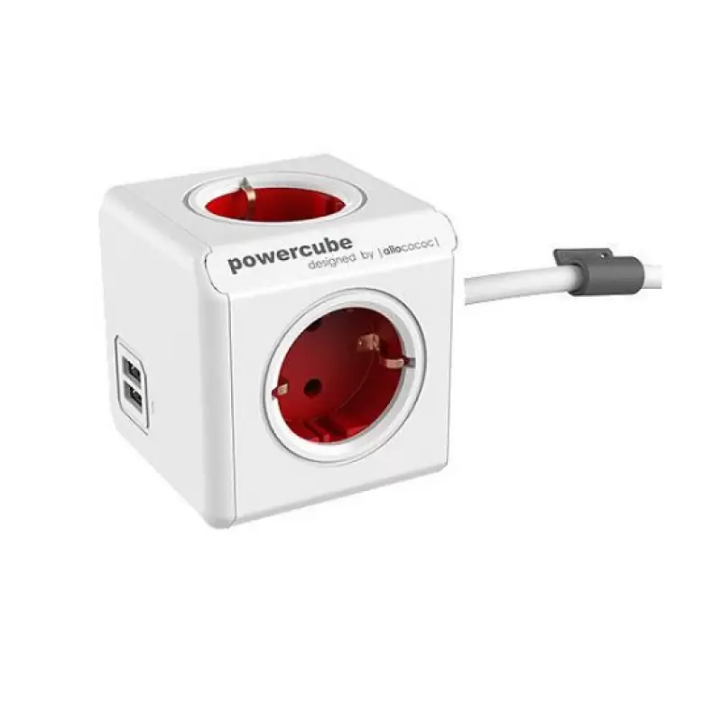 P-CUBE-EXTUSB2RD/1.5 prelungitor 4p/1.5ml+2usb 44569