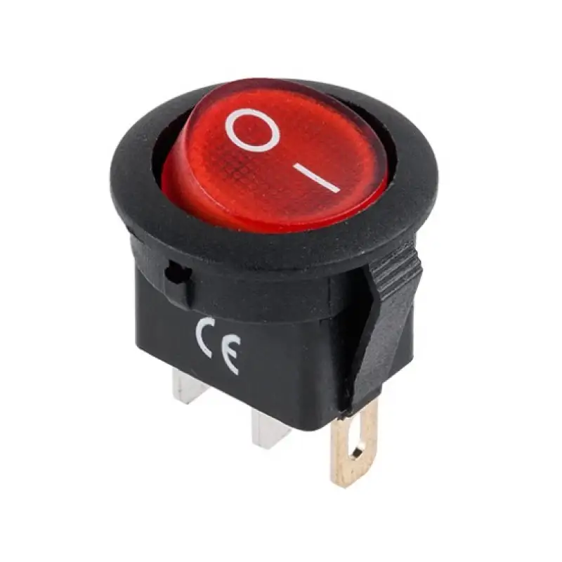 Intrerupator 12v rosu irs101 prk0018B.29018