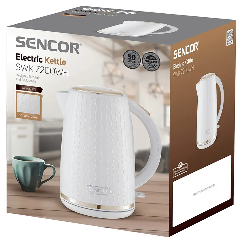 Fierbator electric 1.7L 2200W Sencor S-SWK7200WH