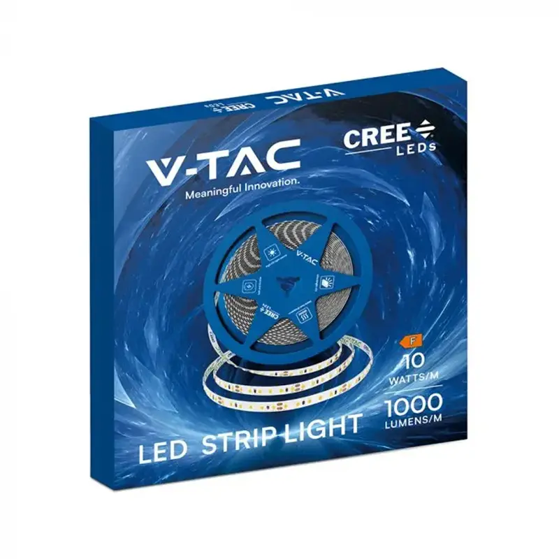 Banda Led 6000k IP20 10w/m 24v 8mm cip CREE 10m/r sku-2126246 40397                                                                                                                                     