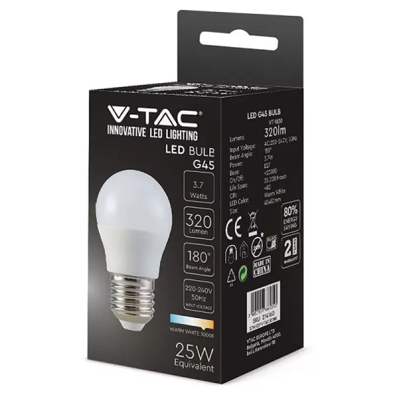 Bec Led E27 4w 3000k tip filament balon mic transparent sku-214306 47624