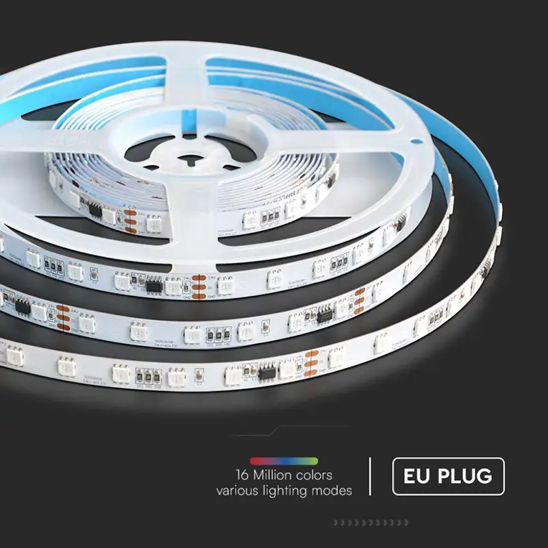 Kit  LED SMD5050 , lungime 5m , 24V ,  RGB IP20 SKU-23145