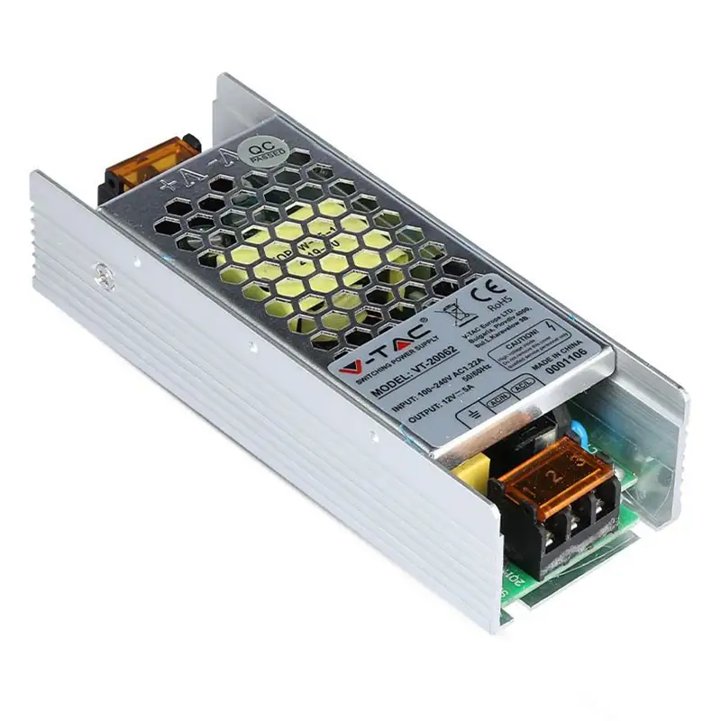 Sursa alimentare SMPS 12V/5A 60W Slim IP20 SKU-3246.45970                                                                                                                                               
