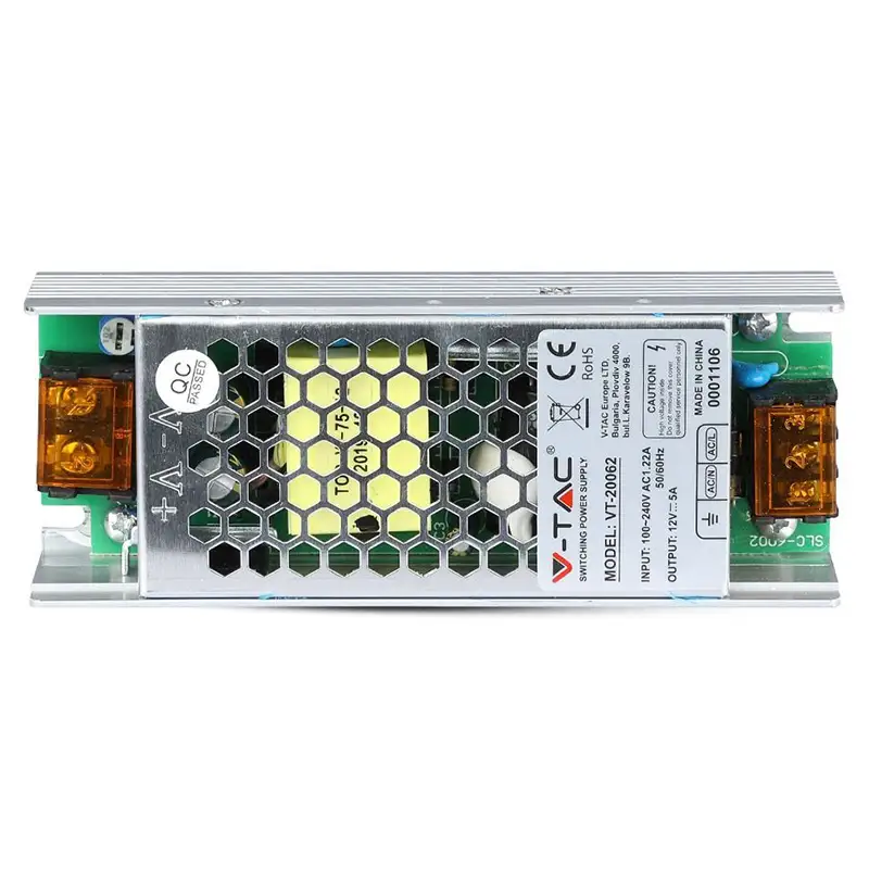 Sursa alimentare SMPS 12V/5A 60W Slim IP20 SKU-3246.45970                                                                                                                                               