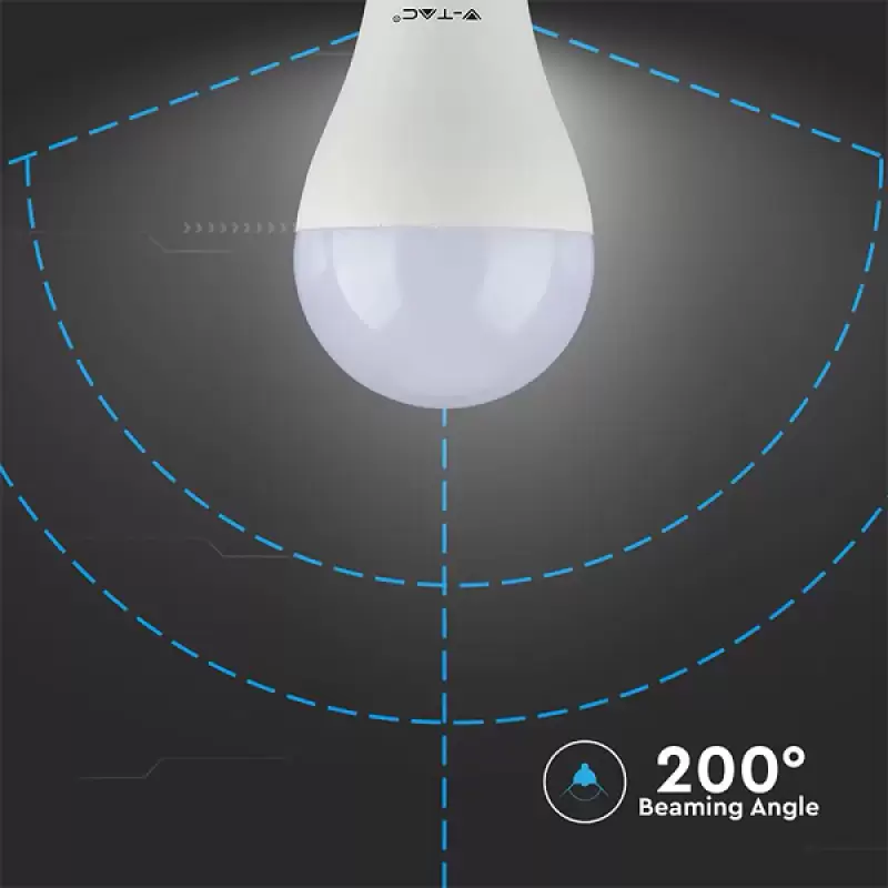 Bec Led E27 15w 6000k balon mare mat SKU-4455 47070