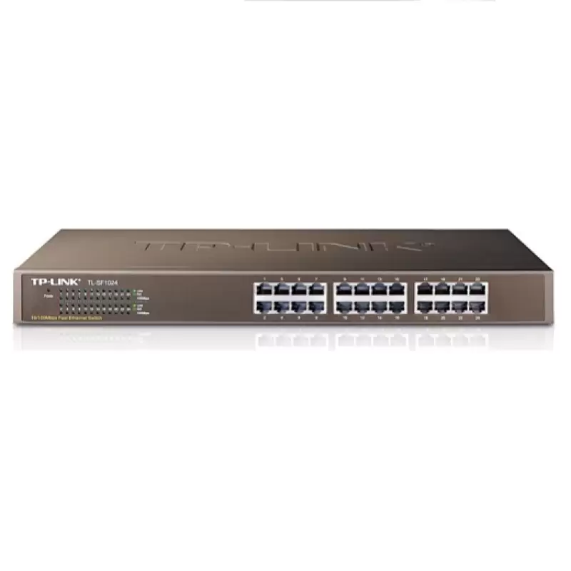SWITCH Tp-Link 24 porturi 10/100Mbps , carcasa metalica ,racabil " TL-SF1024 " * 47395                                                                                                                  