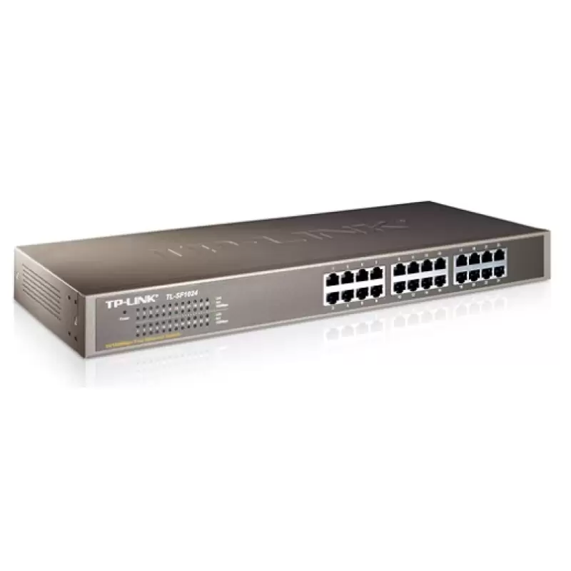 SWITCH Tp-Link 24 porturi 10/100Mbps , carcasa metalica ,racabil " TL-SF1024 " * 47395                                                                                                                  