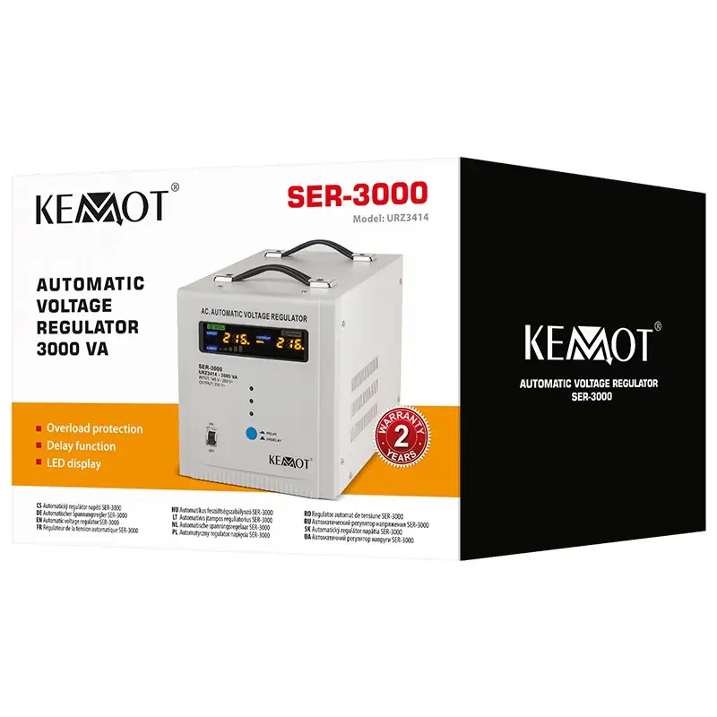 Stabilizator tensiune automat 3000VA Kemot URZ3414.48451                                                                                                     