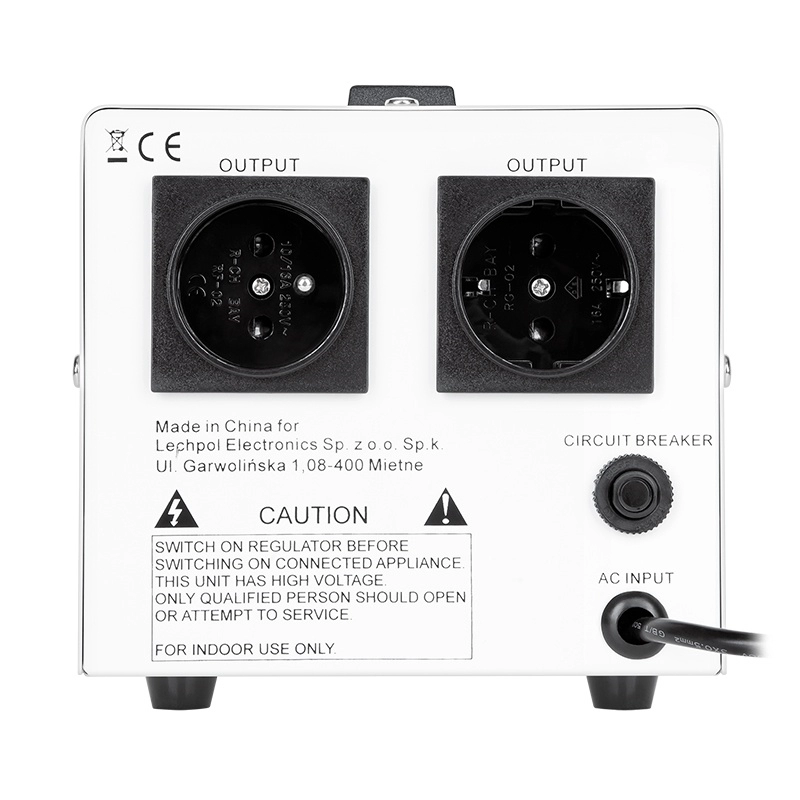 Stabilizator automat de tensiune 1000VA cu servo motor Kemot URZ3426.46128                                                                                                                              