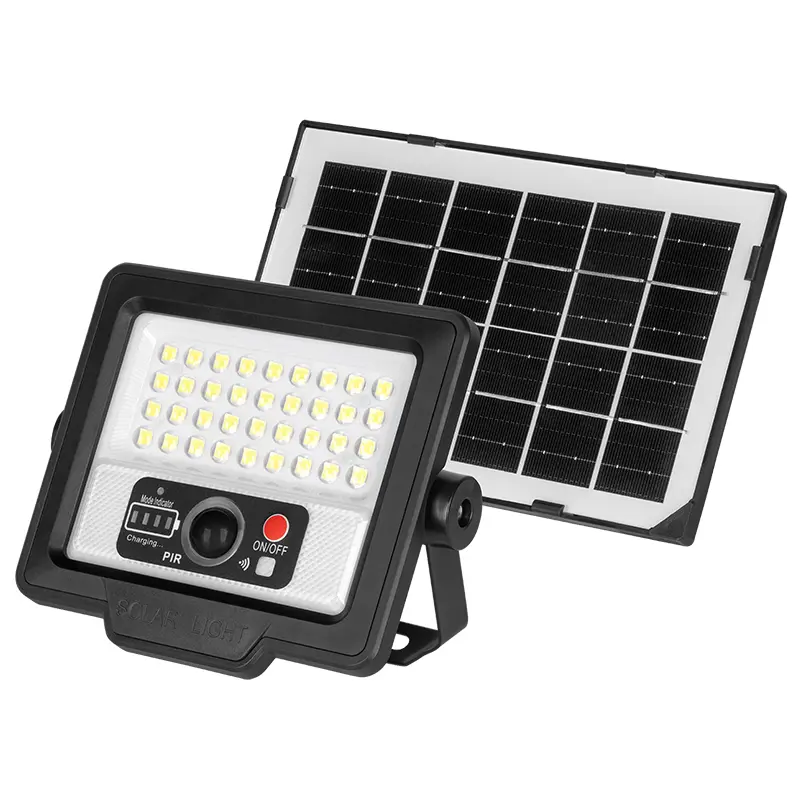 Reflector Led 60W 6500k panou solar 4W cu telecomanda URZ3627 41538                                                                                                                                     