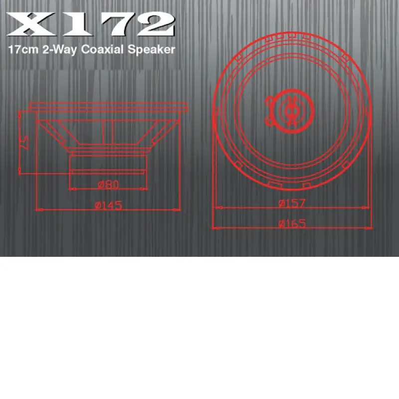 Set difuzoare auto Excalibur X172 ,2 cai 6.5'' 17 cm  48304                                                                                                                                             