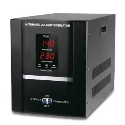 Stabilizator automat de tensiune 3000VA /1800W cu servo motor AVR-SRV-constant3000WL 40562                                                                                                              
